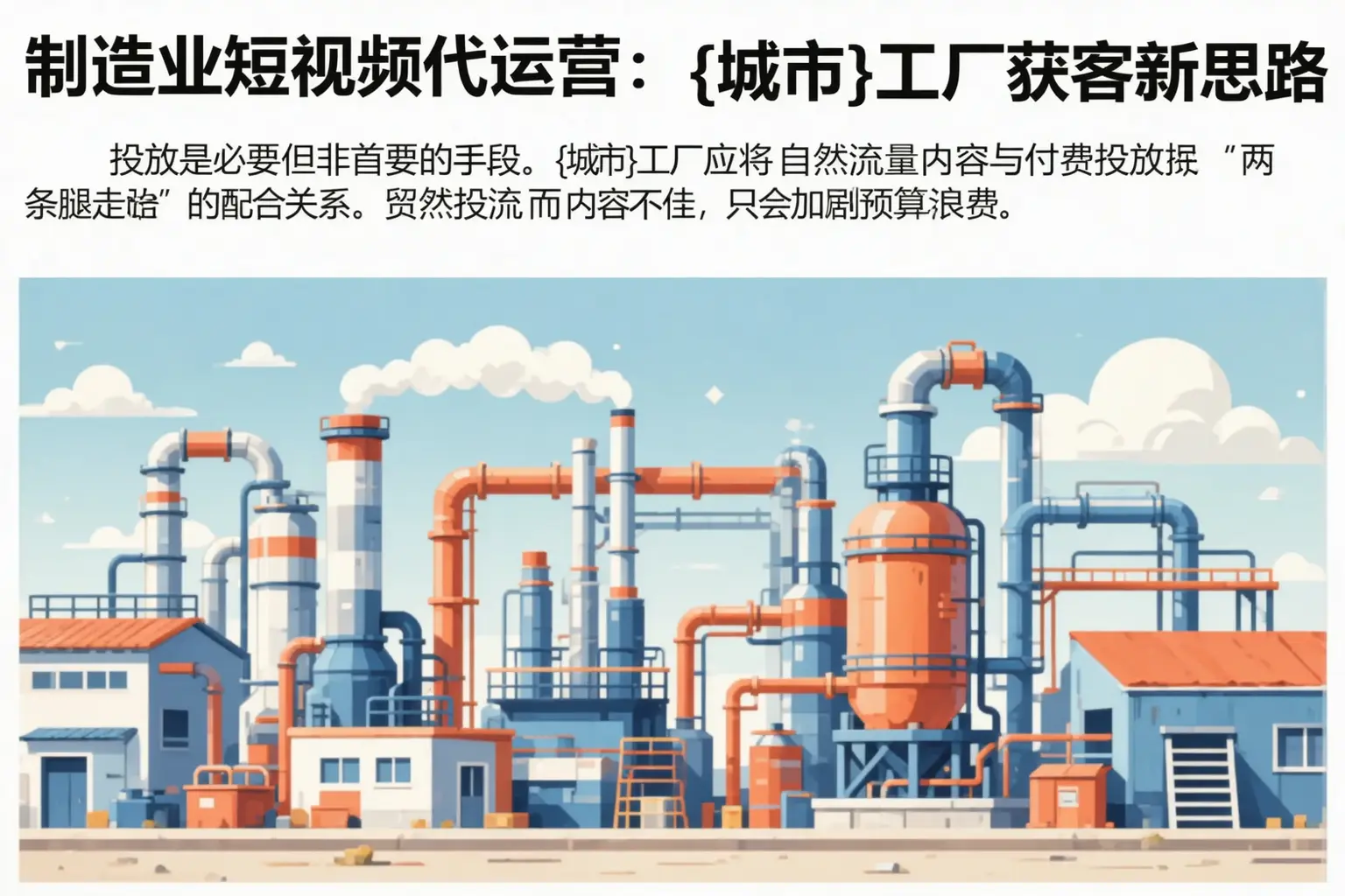 制造业短视频代运营:玛纳斯工厂获客新思路